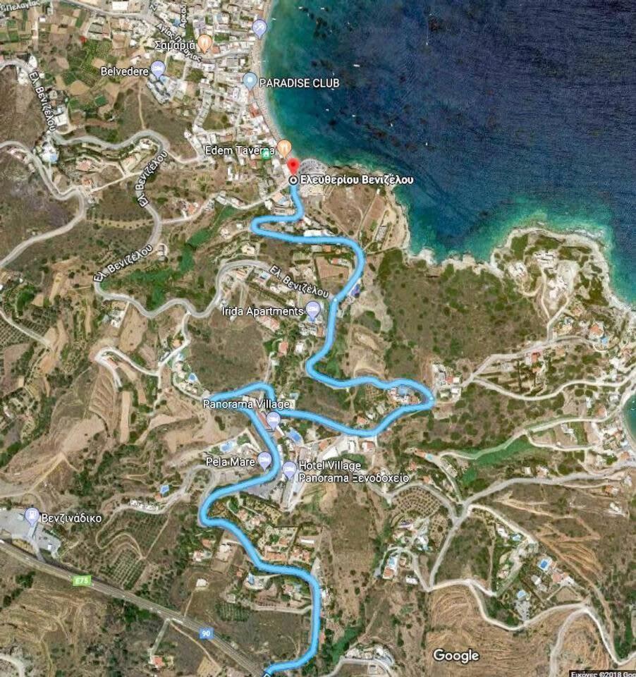 Agia Pelagia Blue Apt With Seaview 50M From Sea Apartment ภายนอก รูปภาพ